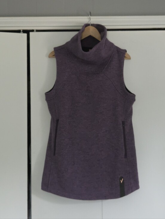 Indyeva Sweaters - Indyeva Sleeveless Turtleneck Pullover Sweater Vest in Purple